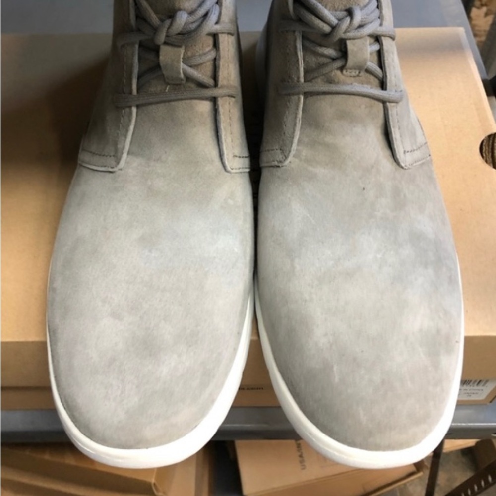 UGG Gray Chukka Boots with Suede Upper